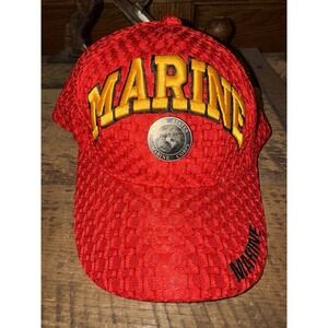 JWM United States Marines Baseball Hat Men's Red Adjustable‎ Cap USMC